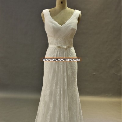 Hot sale elegant White Mermaid Sling Wedding Dresses