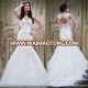 Mermaid Wedding Gown Key Hole Back Buttons Down Tulle With Cap Sleeves 2017 New Wedding Dresses