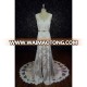 Elegant Waimaotong Satin Crystal Mermaid Wedding Dresses Sleeveless And Long Tail Wedding bridal dress